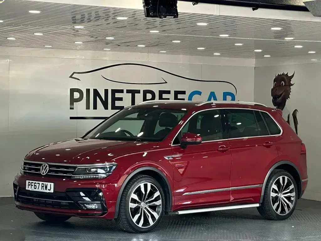 Used VW Tiguan R-line 150 HP (110 kW) 2018 Red SUV