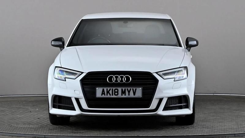 Used Audi A3 Black Edition 116 HP (85 kW) 2018 White Sedan