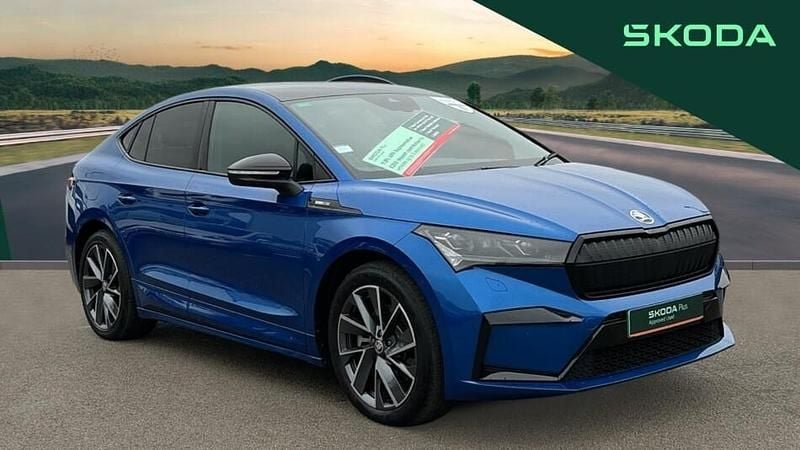 Used Skoda Enyaq iV SportlinePlus 194 kW (265 HP) 2023 Blue SUV