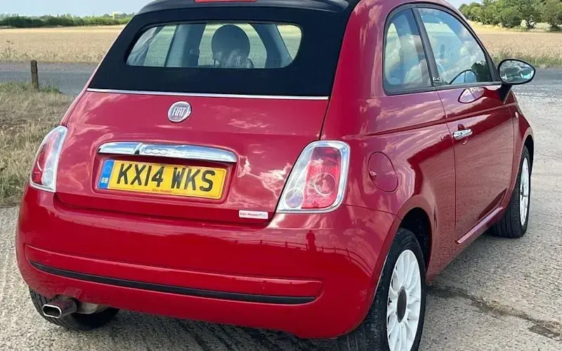 Used Fiat 500C S 69 HP (50 kW) 2014 Red Cabriolet