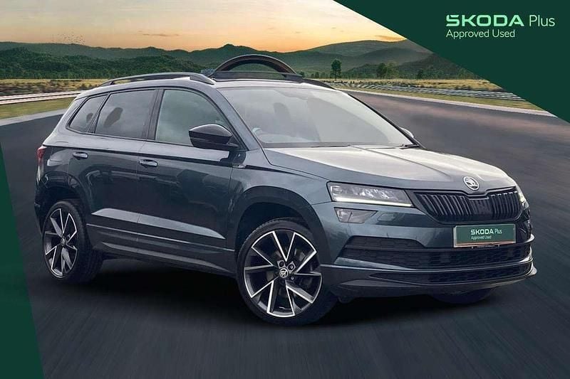 Grey Used 2022 Skoda Karoq SportLine SUV | £22,770 (Fair price) - Image 1/3