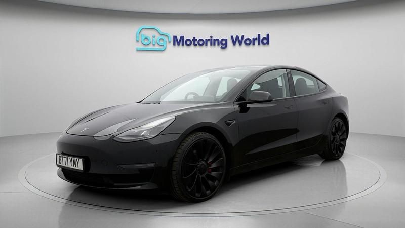 Used Tesla Model 3 Performance 461 kW (627 HP) 2021 Black Sedan