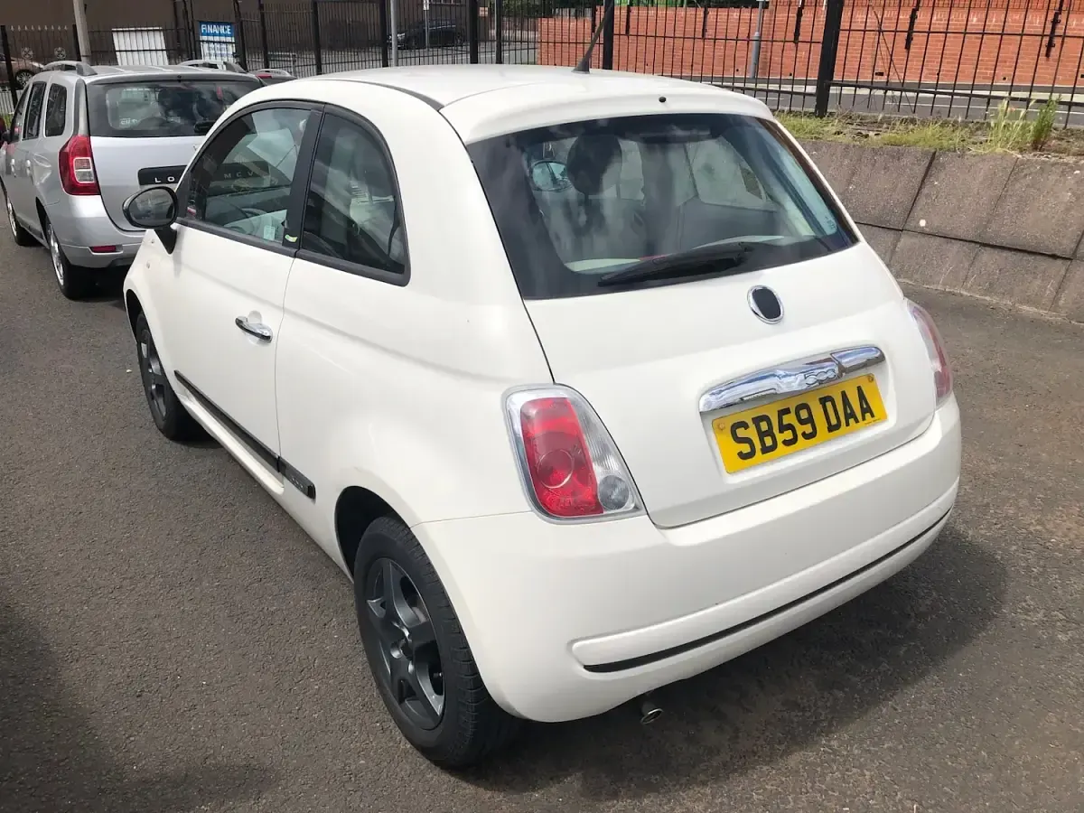 Used Fiat 500 Pop 69 HP (50 kW) 2009 White Cabriolet