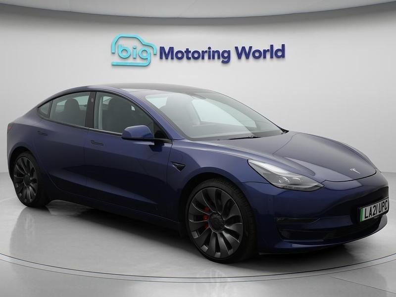 Blue Used 2021 Tesla Model 3 Performance Sedan | £19,000 (Super price) - Image 1/4