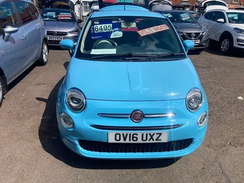 Used Fiat 500 Pop 69 HP (50 kW) 2016 Blue Hatchback