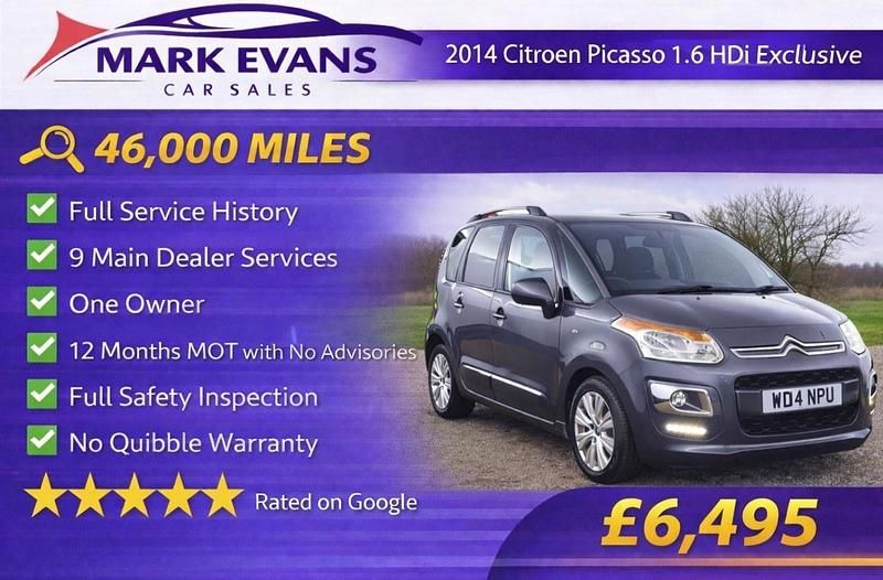 Used Citroën C3 Picasso Exclusive 2014 Grey MPV