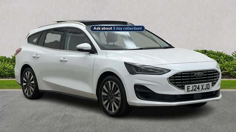 White Used 2024 Ford Focus Titanium X Estate | £21,490 (Expensive) - Image 1/2