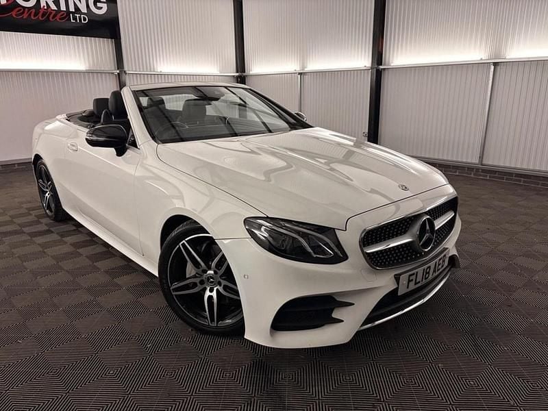 Used Mercedes E220 AMG line 2018 White Cabriolet