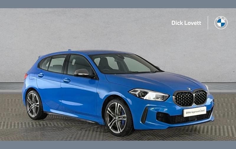Used BMW M135 Comfort Edition 306 HP (225 kW) 2019 Blue Hatchback