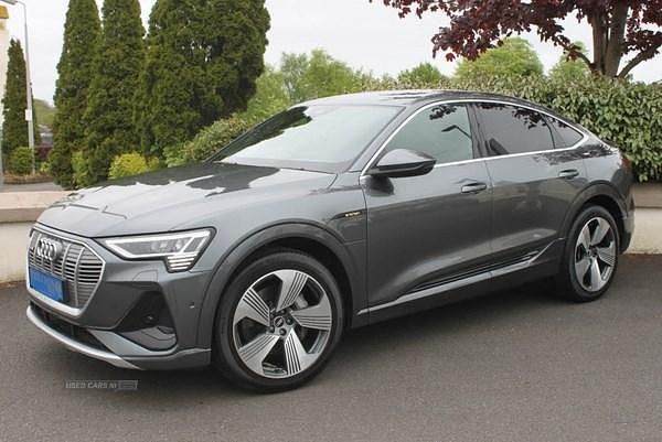 Grey Used 2021 Audi e-tron S-Line SUV | £26,495 (Expensive) - Image 1/4