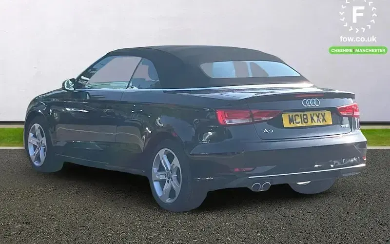 Used Audi A3 Cabriolet Sport 150 HP (110 kW) 2018 Black Cabriolet