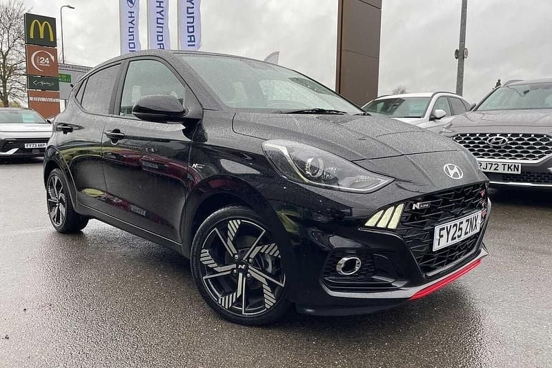 Abyss black Used 2025 Hyundai i10 N Line Hatchback | £17,489 (Fair price) - Image 1/4