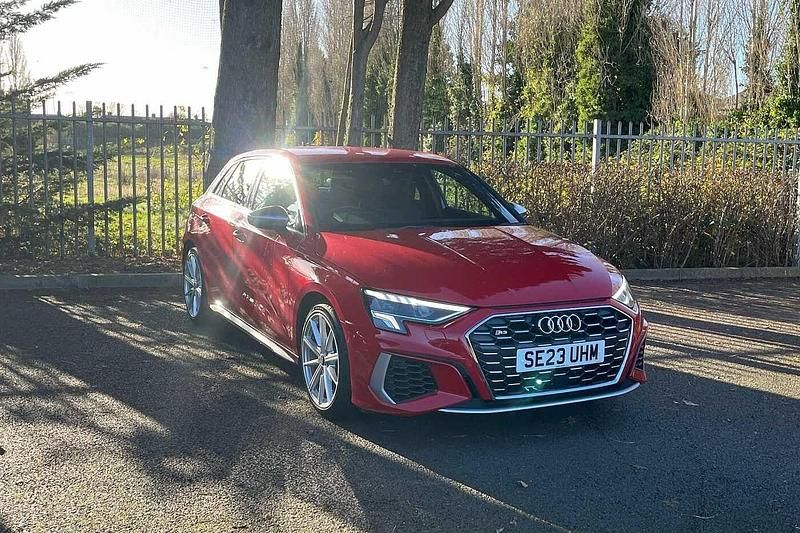 Red Used 2023 Audi S3 Sportback Comfort Hatchback | £29,291 (Good price) - Image 1/4