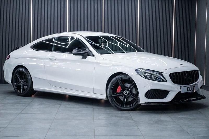 White Used 2016 Mercedes C220 AMG line Coupe | £11,990 (Fair price) - Image 1/4