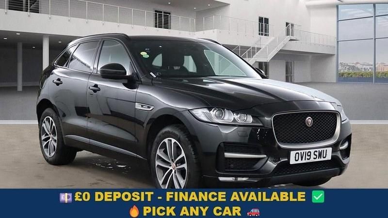 Black Used 2019 Jaguar F-Pace R-Sport SUV | £16,499 (Fair price) - Image 1/4