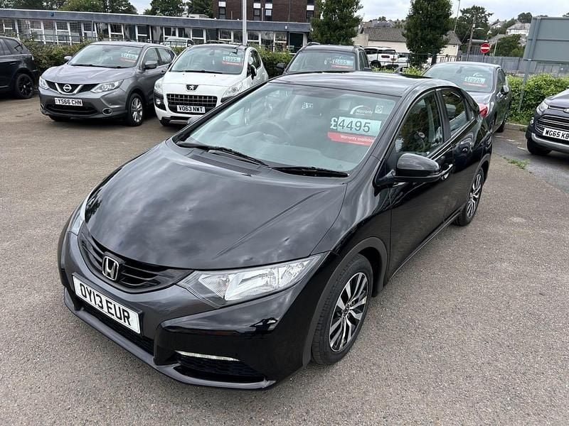 Black Used 2013 Honda Civic SE Hatchback | £4,495 (Fair price) - Image 1/4