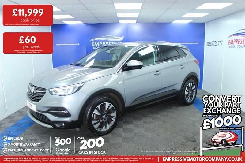Used Vauxhall Grandland X S 130 HP (95 kW) 2020 Grey SUV
