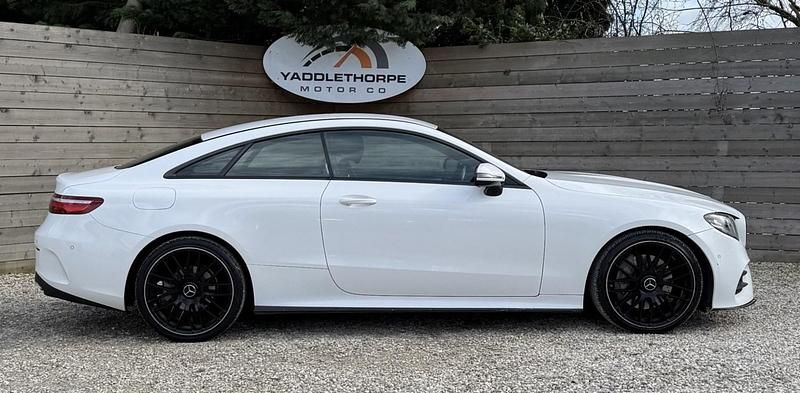 Used Mercedes E300 AMG line 245 HP (180 kW) 2018 White Coupe