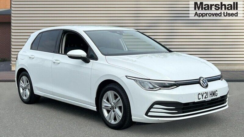 White Used 2021 VW Golf VIII Life Hatchback | £16,512 (Good price) - Image 1/4