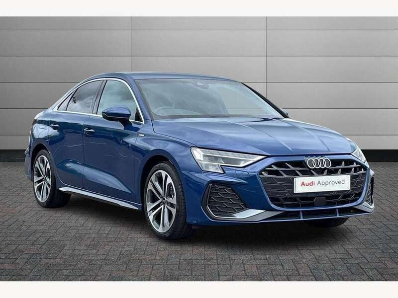 Blue New 2025 Audi A3 S-Line Sedan | £27,995 (Fair price) - Image 1/4