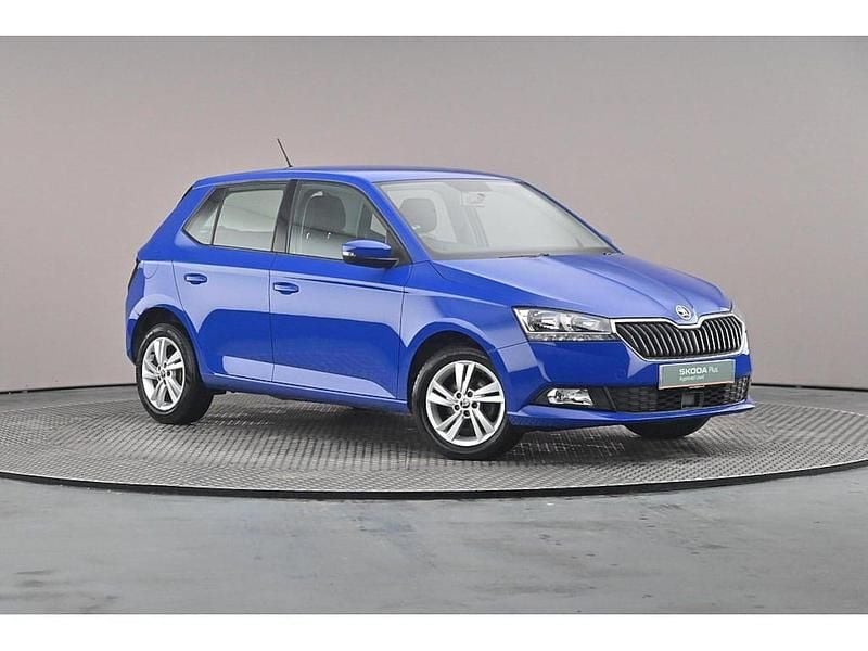 Energy blue Used 2021 Skoda Fabia SE Hatchback | £10,489 (Fair price) - Image 1/4