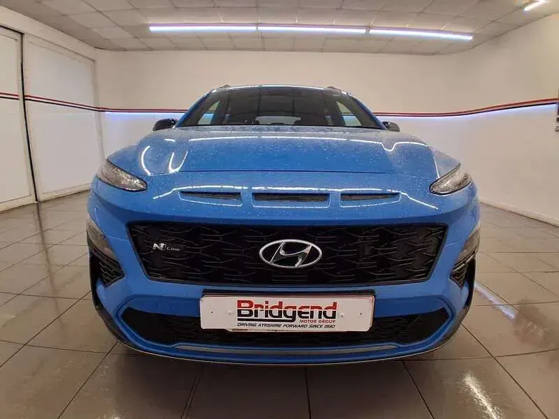 Second-hand Hyundai Kona N Line 120 CP (88 kW) 2022 Albastru SUV