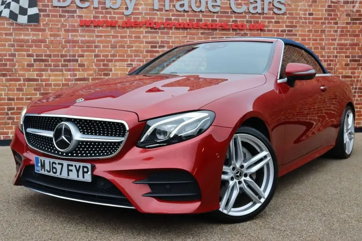 Used Mercedes E400 AMG line 2017 Red Cabriolet