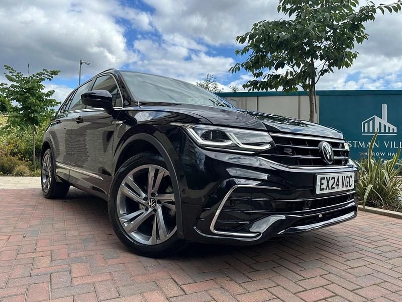 Black Used 2024 VW Tiguan R-line Edition SUV | £21,995 (Super price) - Image 1/4