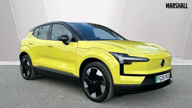 Metallic moss yellow Used 2024 Volvo EX30 Plus SUV | £26,490 (Fair price) - Image 1/4