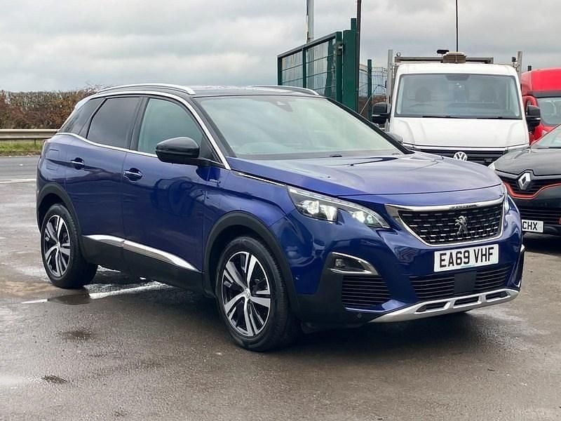 Blue Used 2019 Peugeot 3008 GT-line | £9,995 (Good price) - Image 1/4