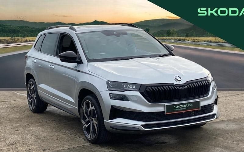 Silver Used 2025 Skoda Karoq SportLine SUV | £27,465 (Good price) - Image 1/4