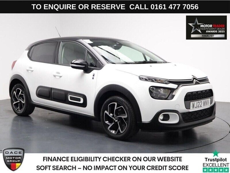 White Used 2022 Citroën C3 PureTech Hatchback | £8,990 (Fair price) - Image 1/3