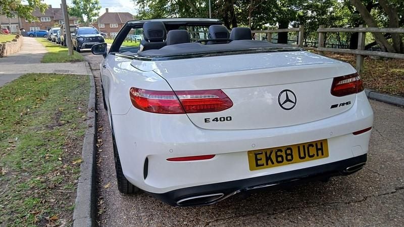 Used Mercedes E400 AMG Line Premium Plus 2018 White Cabriolet