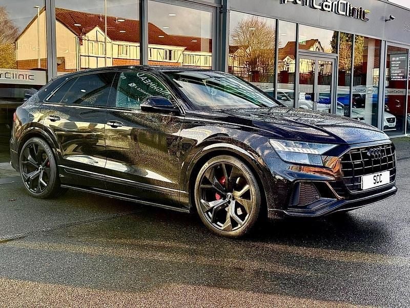 Black Used 2019 Audi Q8 S-Line SUV | £34,995 (A bit pricey) - Image 1/4