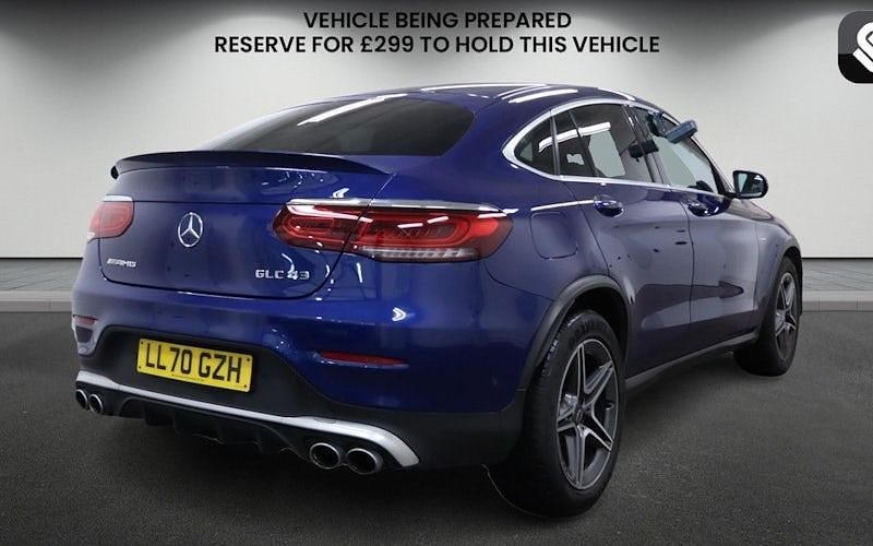 Used Mercedes GLC43 AMG AMG 390 HP (286 kW) 2020 Brilliant blue Coupe