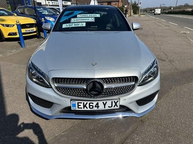 Usado Mercedes C250 AMG line 204 HP (150 kW) 2014 Prateado Sedan