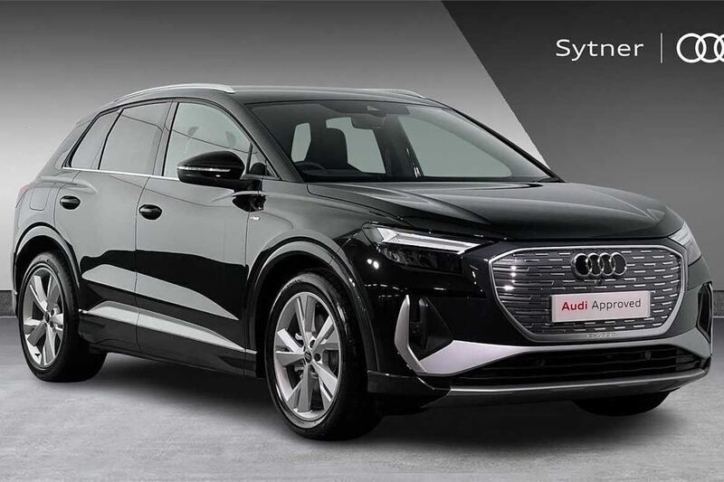 Black Used 2024 Audi Q4 e-tron S-Line SUV | £34,000 (Good price) - Image 1/4