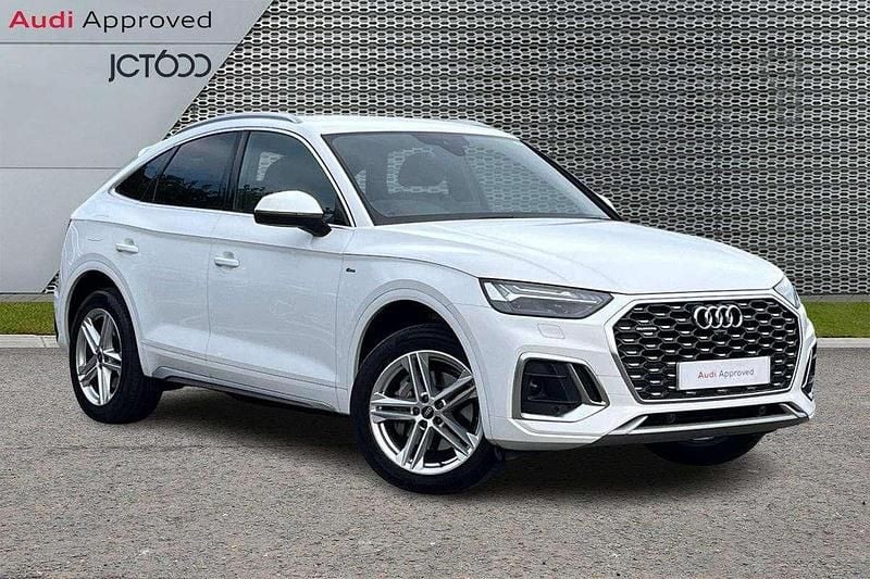 White Used 2022 Audi Q5 Sportback S-Line SUV | £33,186 (Good price) - Image 1/4