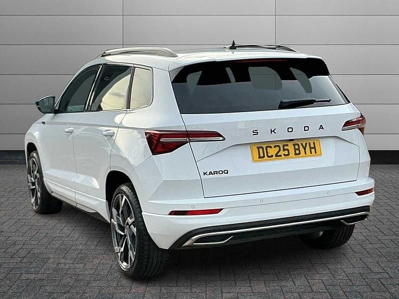 Used Skoda Karoq SportLine 110 HP (80 kW) 2025 Moon white metallic SUV