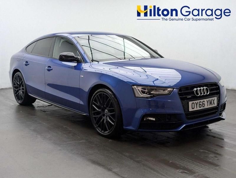 Used Audi A5 Sportback Advanced 245 HP (180 kW) 2016 Blue Hatchback