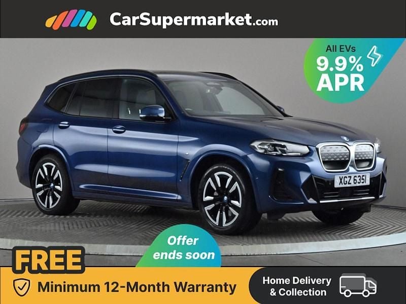 Blue Used 2022 BMW iX3 M Sport SUV | £29,697 (Fair price) - Image 1/3