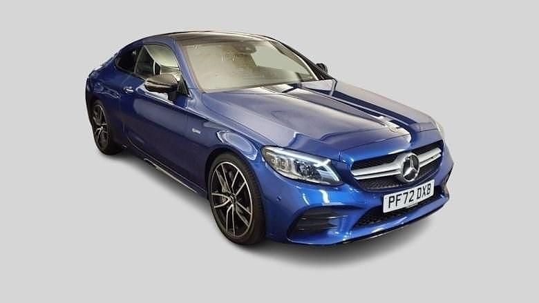 Blue Used 2022 Mercedes C43 AMG Premium Plus Coupe | £39,500 (Fair price) - Image 1/3