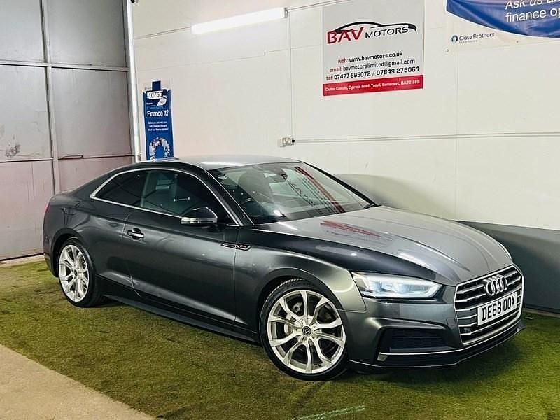 Grey Used 2018 Audi A5 S-Line Coupe | £10,999 (Good price) - Image 1/4