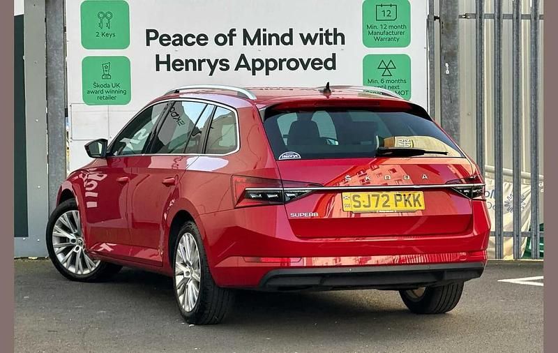 Used Skoda Superb SE L 147 HP (108 kW) 2022 Velvet red metallic Estate