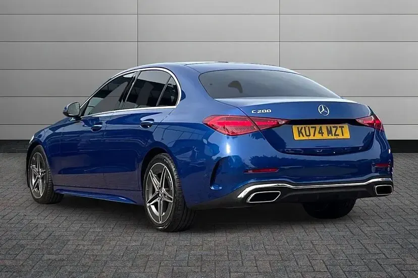 Used Mercedes C200 AMG line 221 HP (162 kW) 2025 Blue Sedan