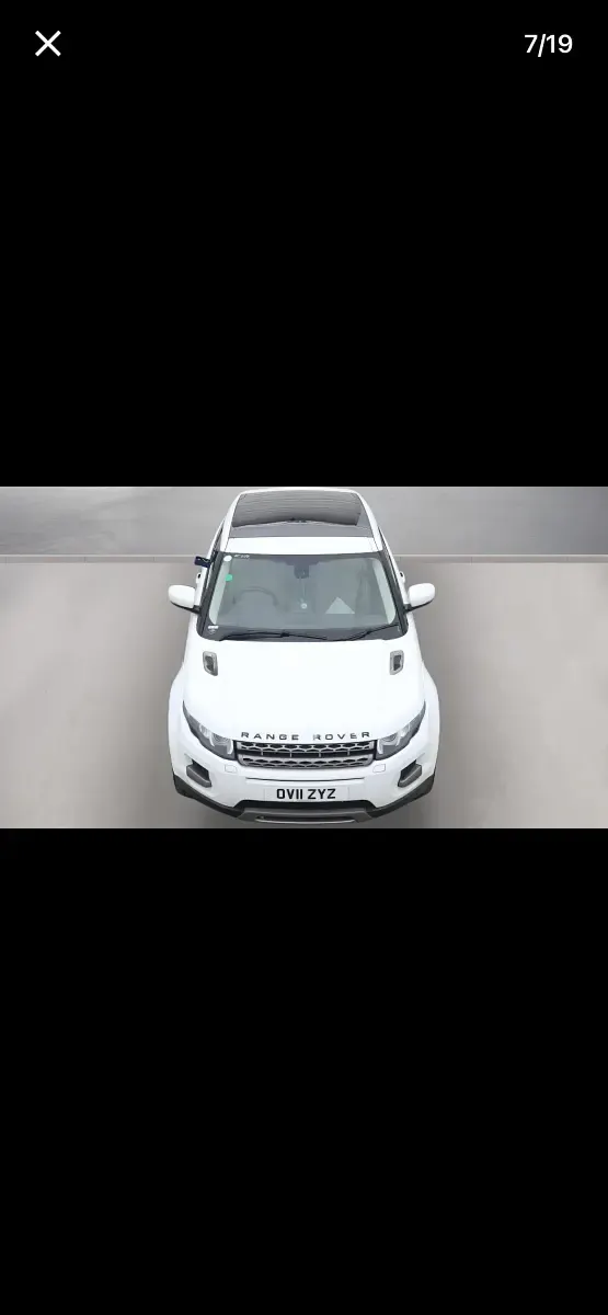 Used Land Rover Range Rover evoque Pure 190 HP (139 kW) 2011 White Coupe
