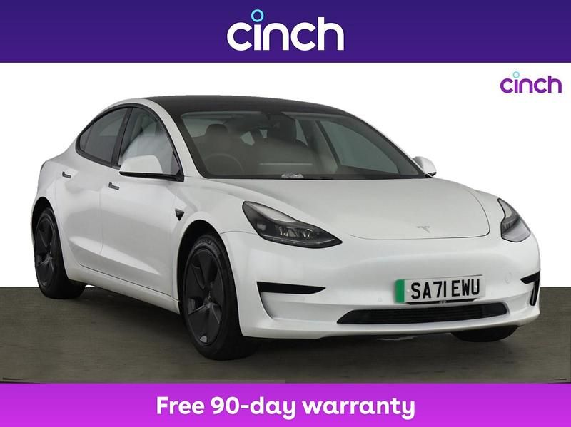 White Used 2021 Tesla Model 3 Standard Range Sedan | £17,599 (Fair price) - Image 1/3