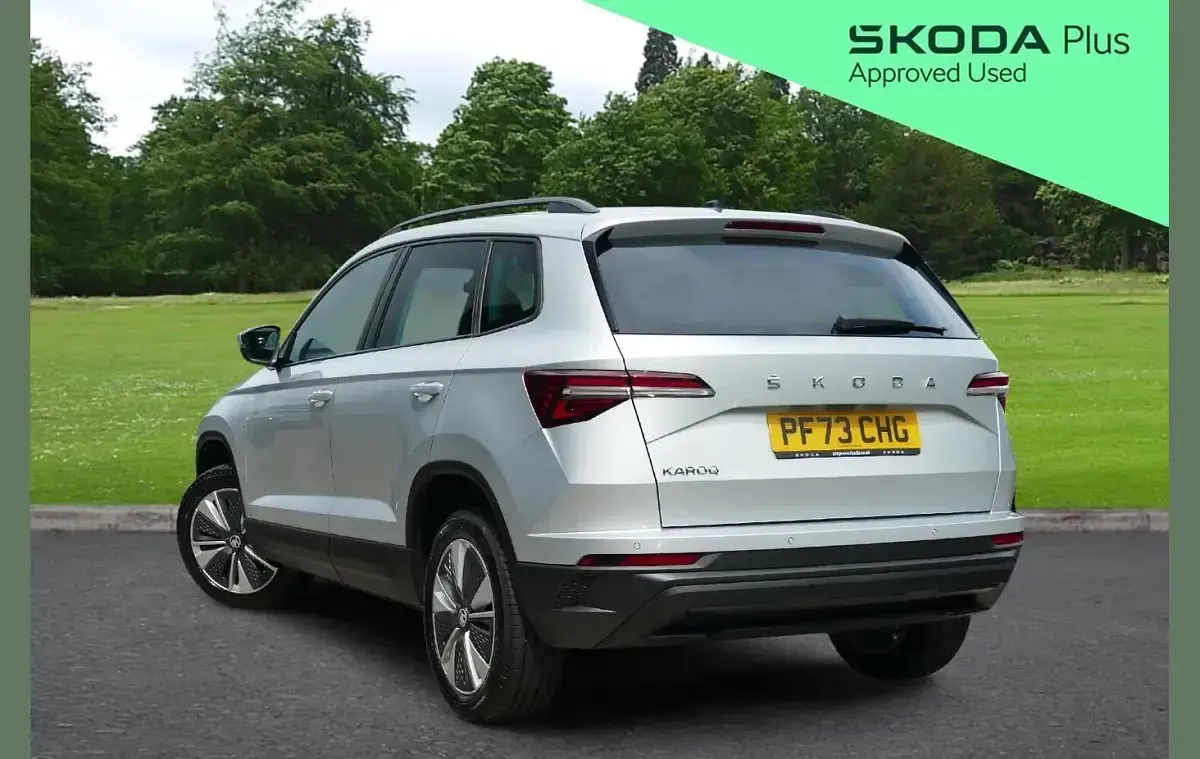 Used Skoda Karoq SE Drive 150 HP (110 kW) 2023 Brilliant silver metallic SUV