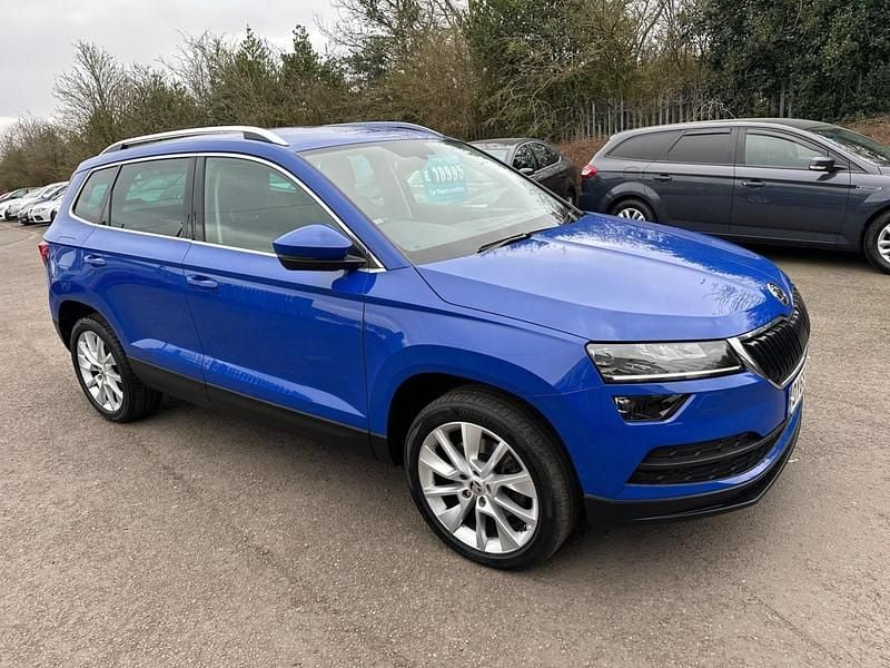 Blue Used 2019 Skoda Karoq SE L SUV | £9,995 (Fair price) - Image 1/4