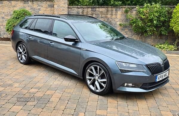 Grey Used 2018 Skoda Superb SportLine Estate | £13,845 (Fair price) - Image 1/4